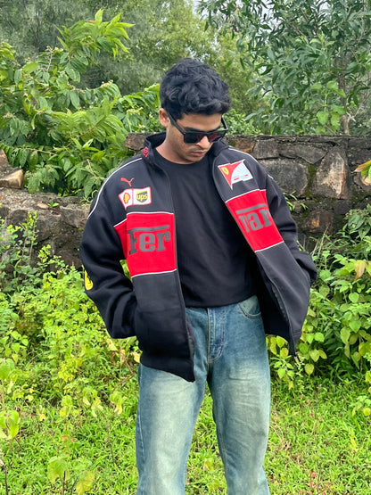 F1 BLACK FERRARI UNISEX RACING JACKET