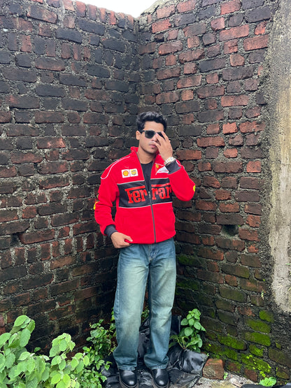 F1 RED FERRARI UNISEX RACING JACKET
