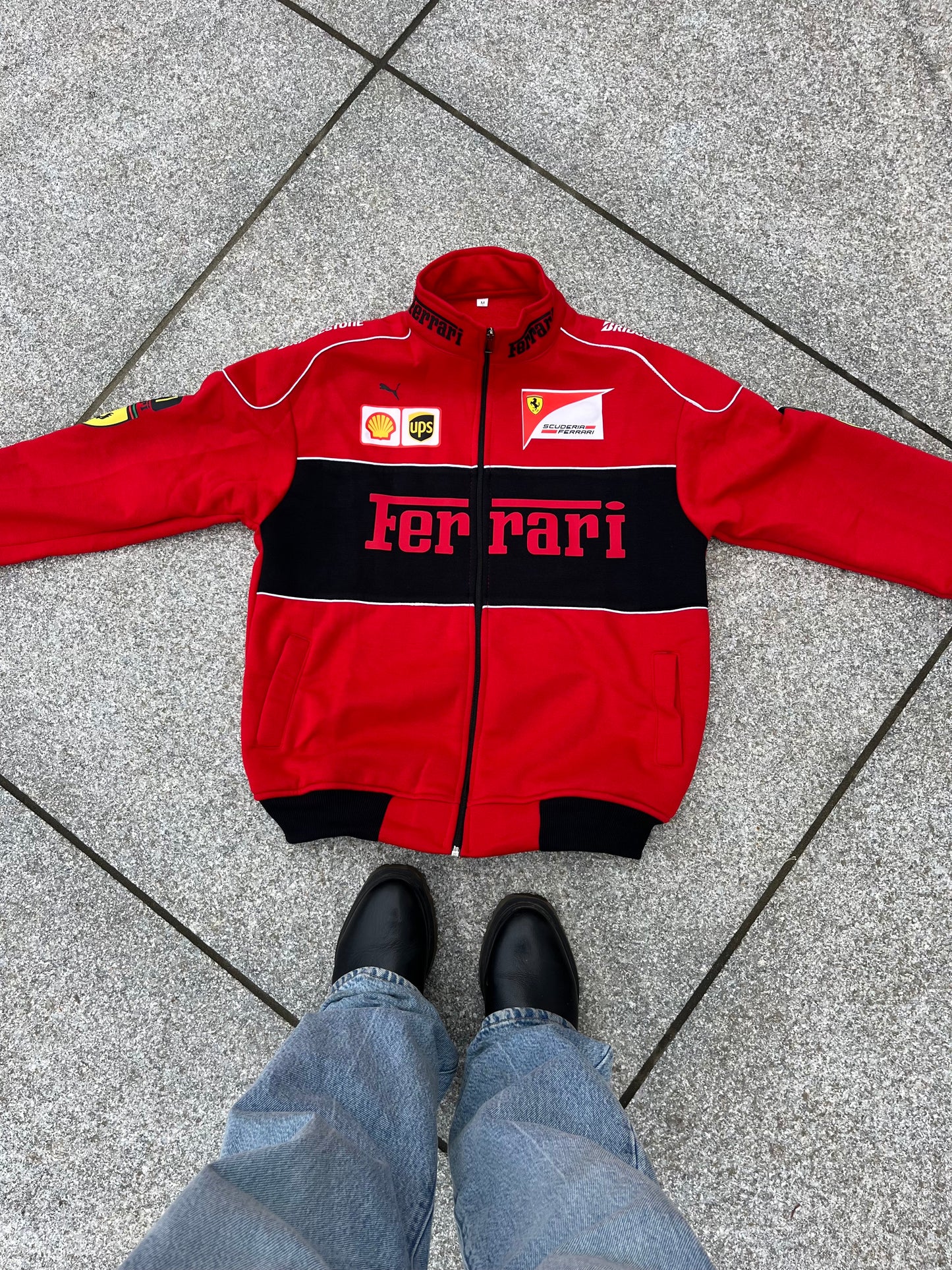 F1 RED FERRARI UNISEX RACING JACKET