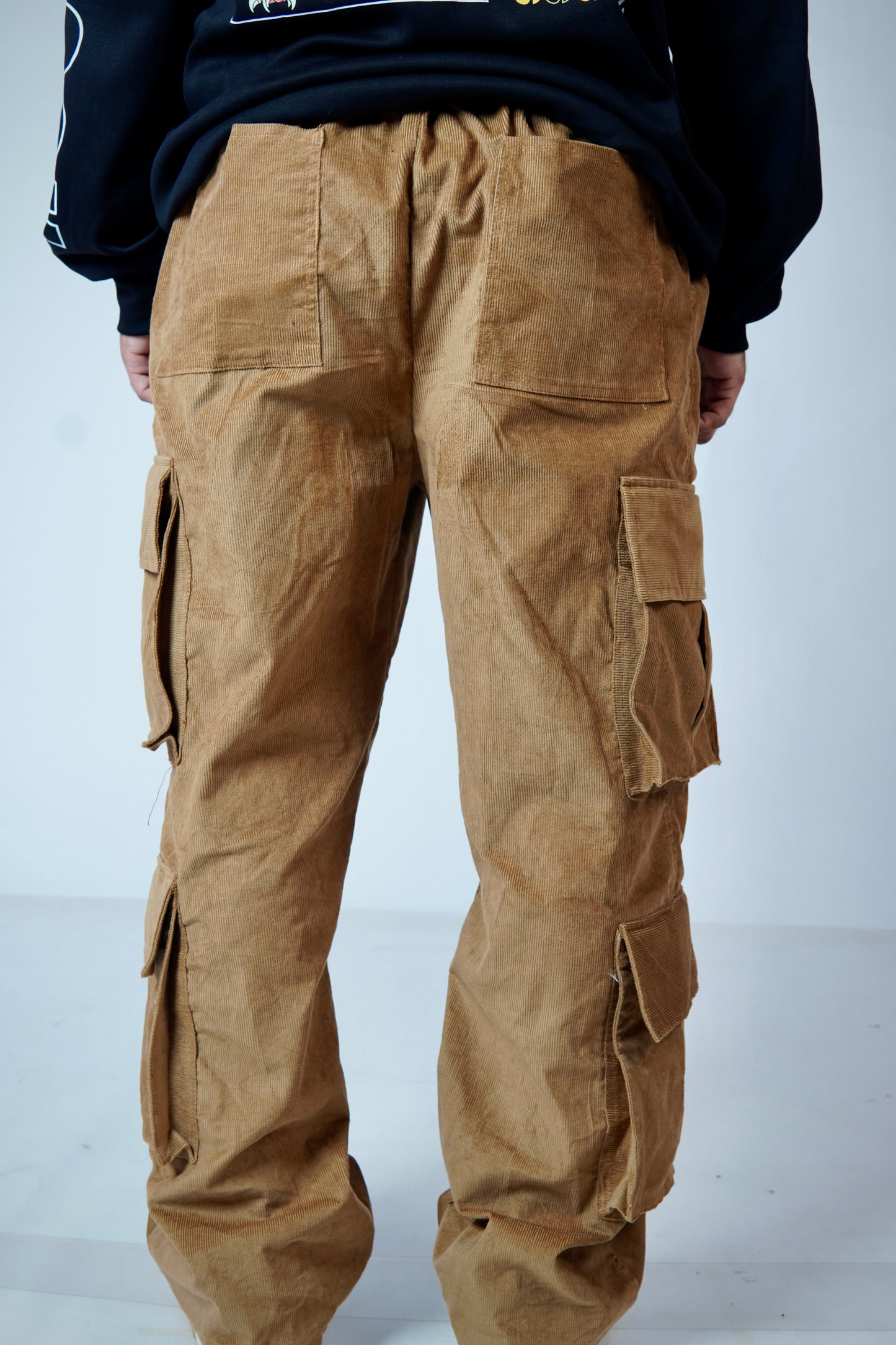 Brown Corduroy 8 Pockets Baggy Cargo Pants l Streetwear Cargo Pants l TSF