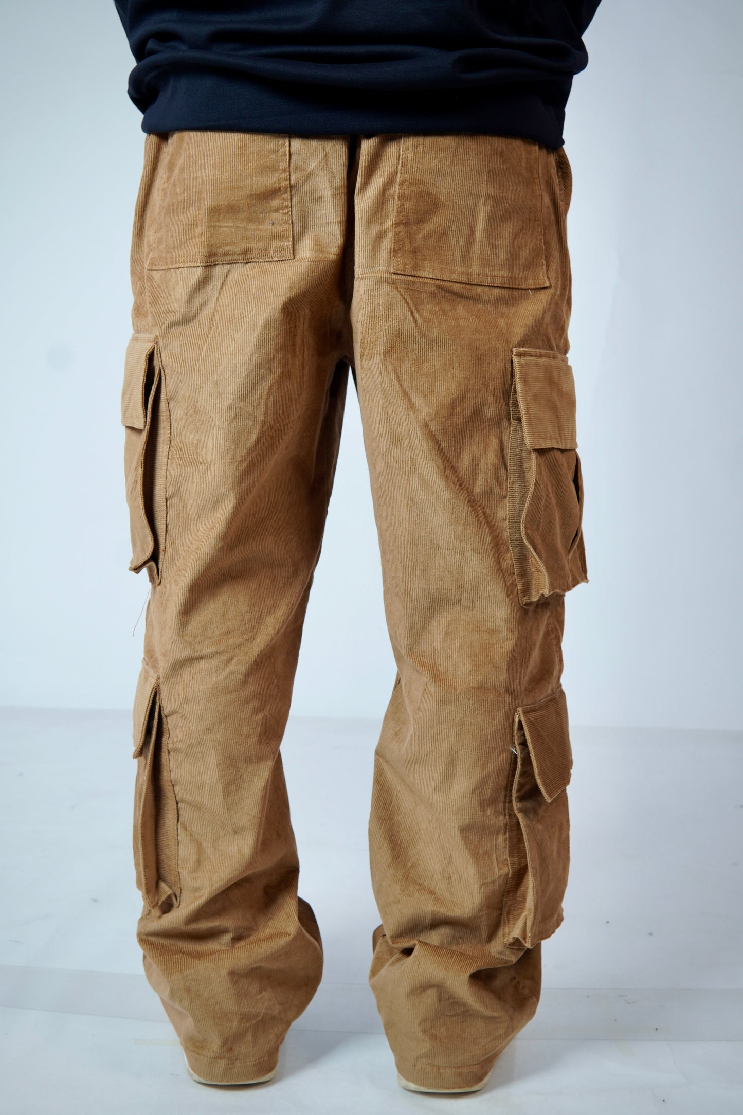 Brown Corduroy 8 Pockets Baggy Cargo Pants l Streetwear Cargo Pants l TSF