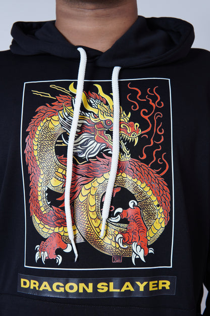 Black Aesthetic Printed Unisex Hoodie l TSF