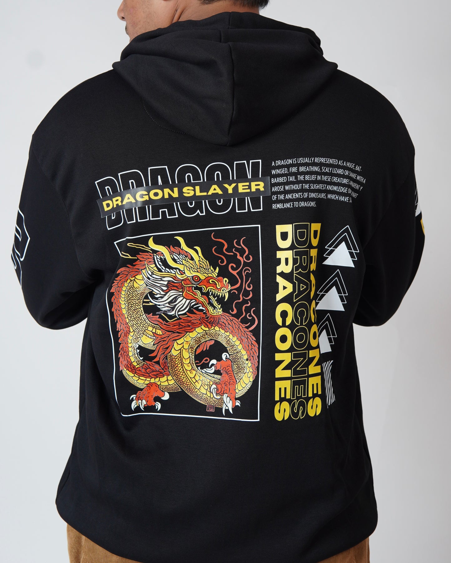 Dragon Print Oversized Streetwear Hoodie For Men l Oversized Hoodie l TSF