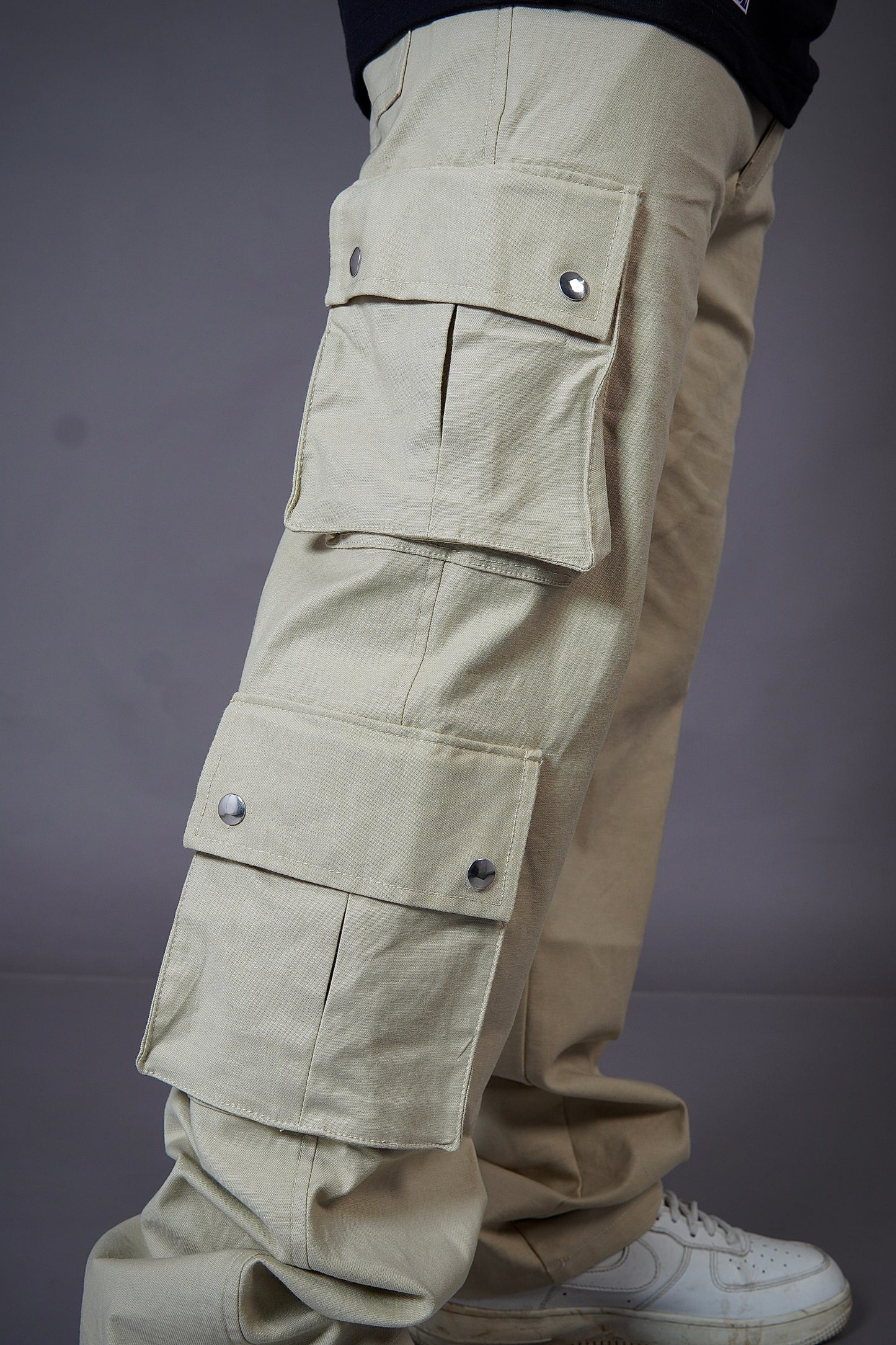 Beige Cargo 8 Pockets Pant For Mens l Premium Cargo For Mens l TSF