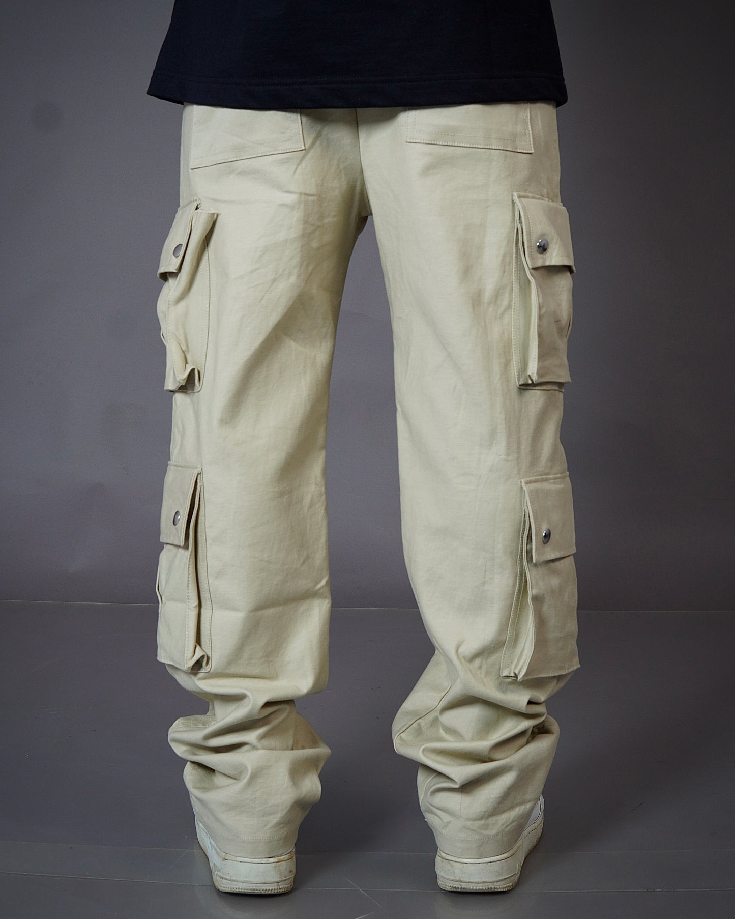 Beige Cargo 8 Pockets Pant For Mens l Premium Cargo For Mens l TSF