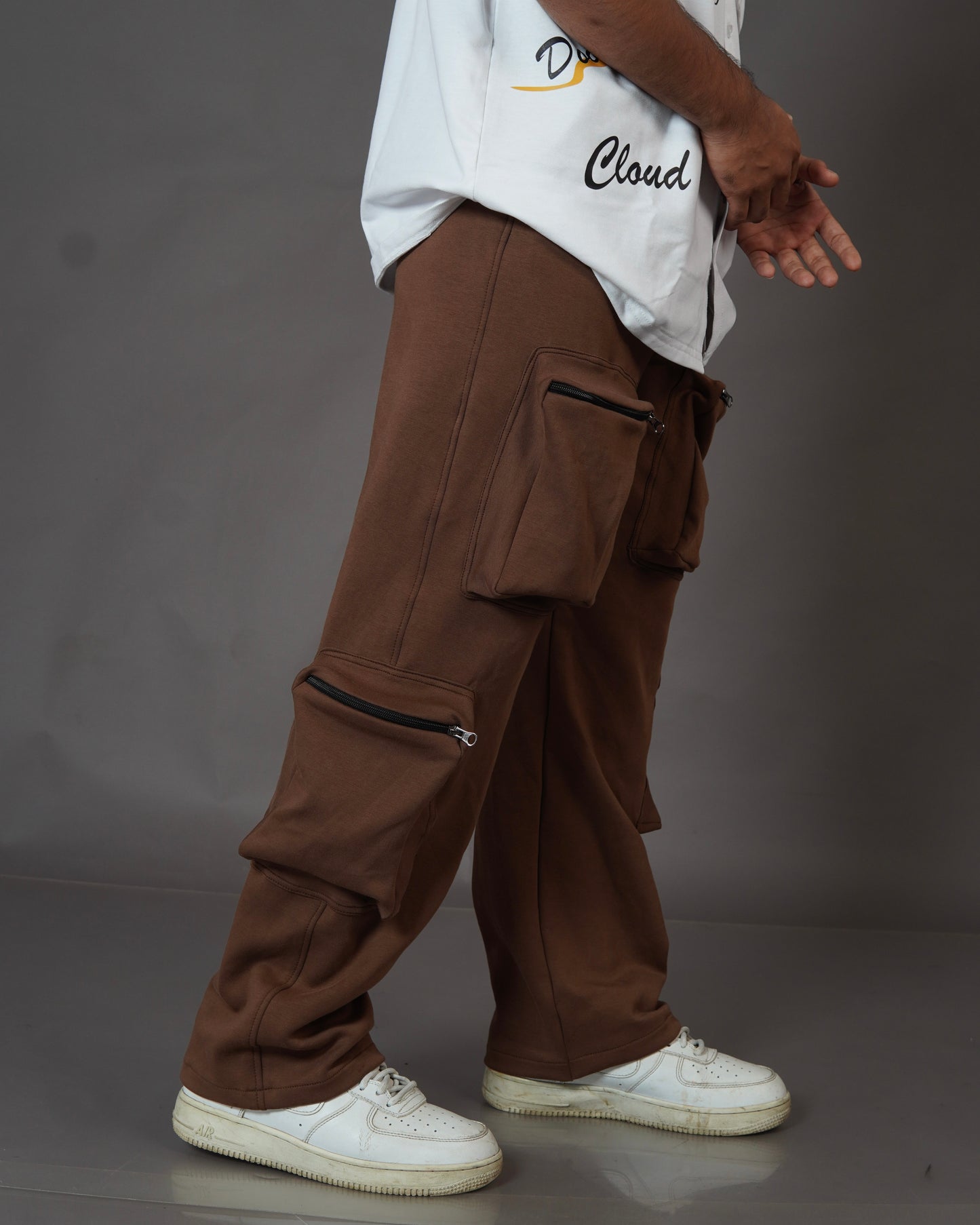 Brown Baloon Style Trackpants For Mens l Streetwear Trackpants l TSF