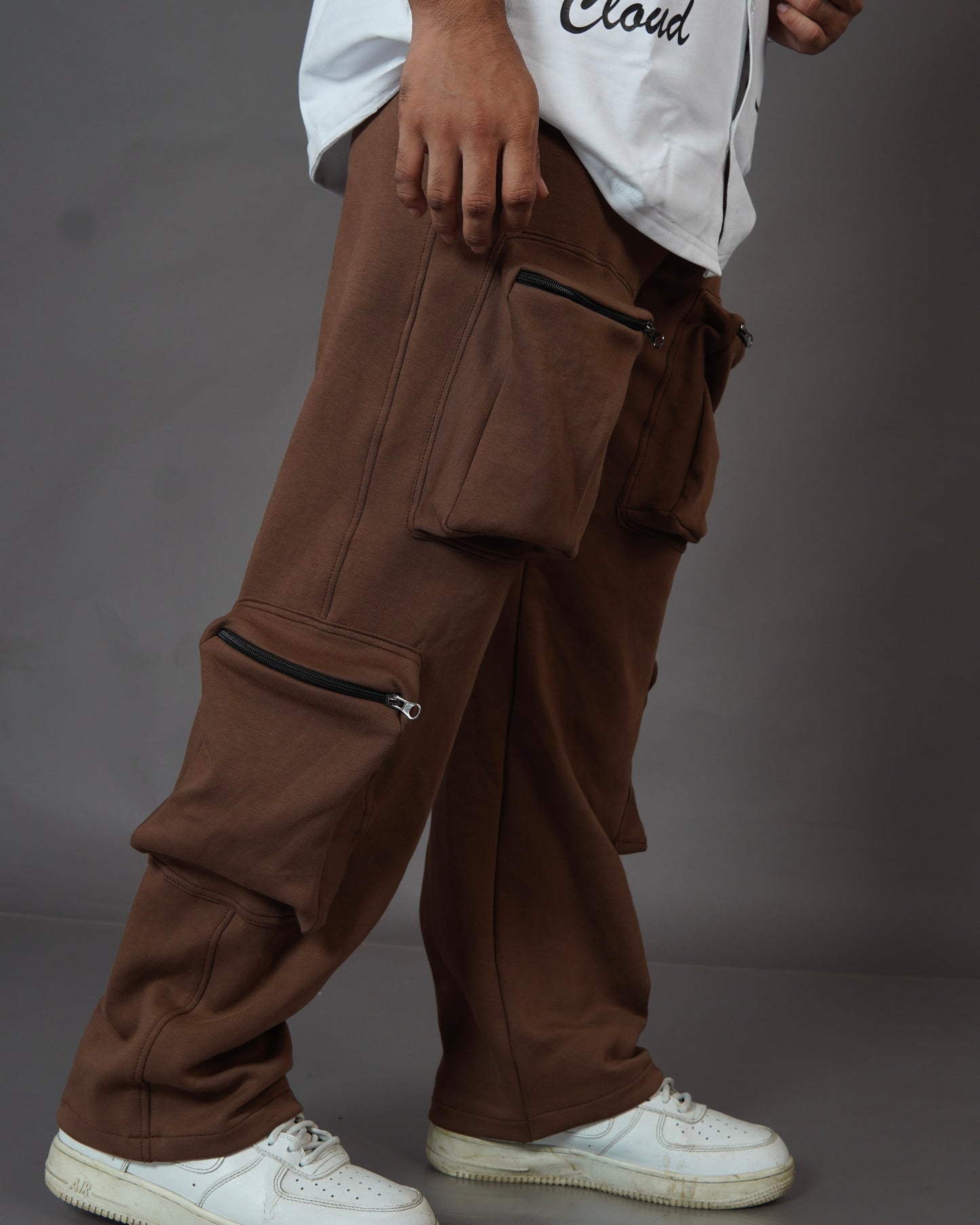 Brown Baloon Style Trackpants For Mens l Streetwear Trackpants l TSF