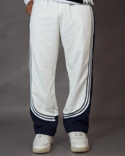 Aesthetic White Unisex Trackpants l TSF