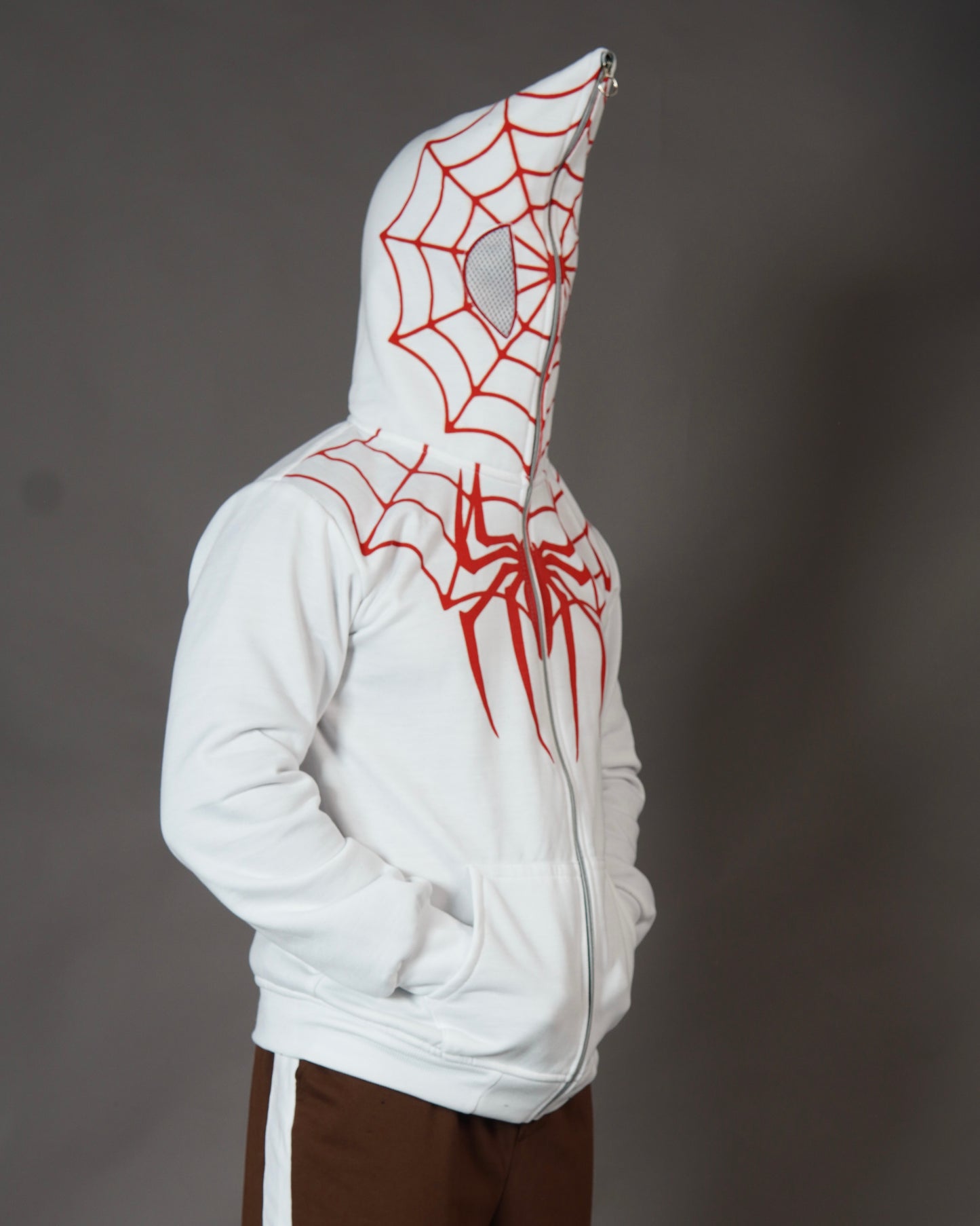 White Spiderman Hoodie Embroidery Hoodie l Unisex Hoodie l TSF