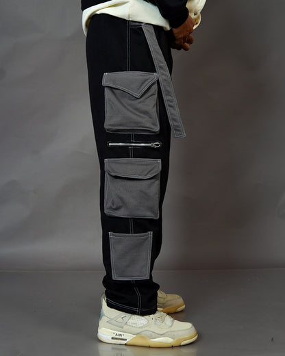 aesthetic Black Unisex Trackpants l TSF