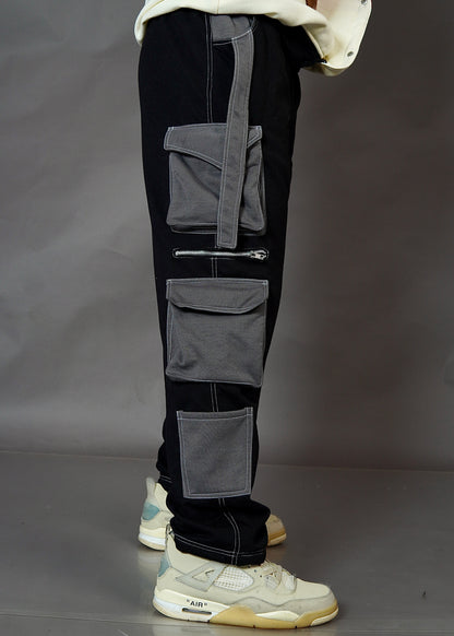 aesthetic Black Unisex Trackpants l TSF