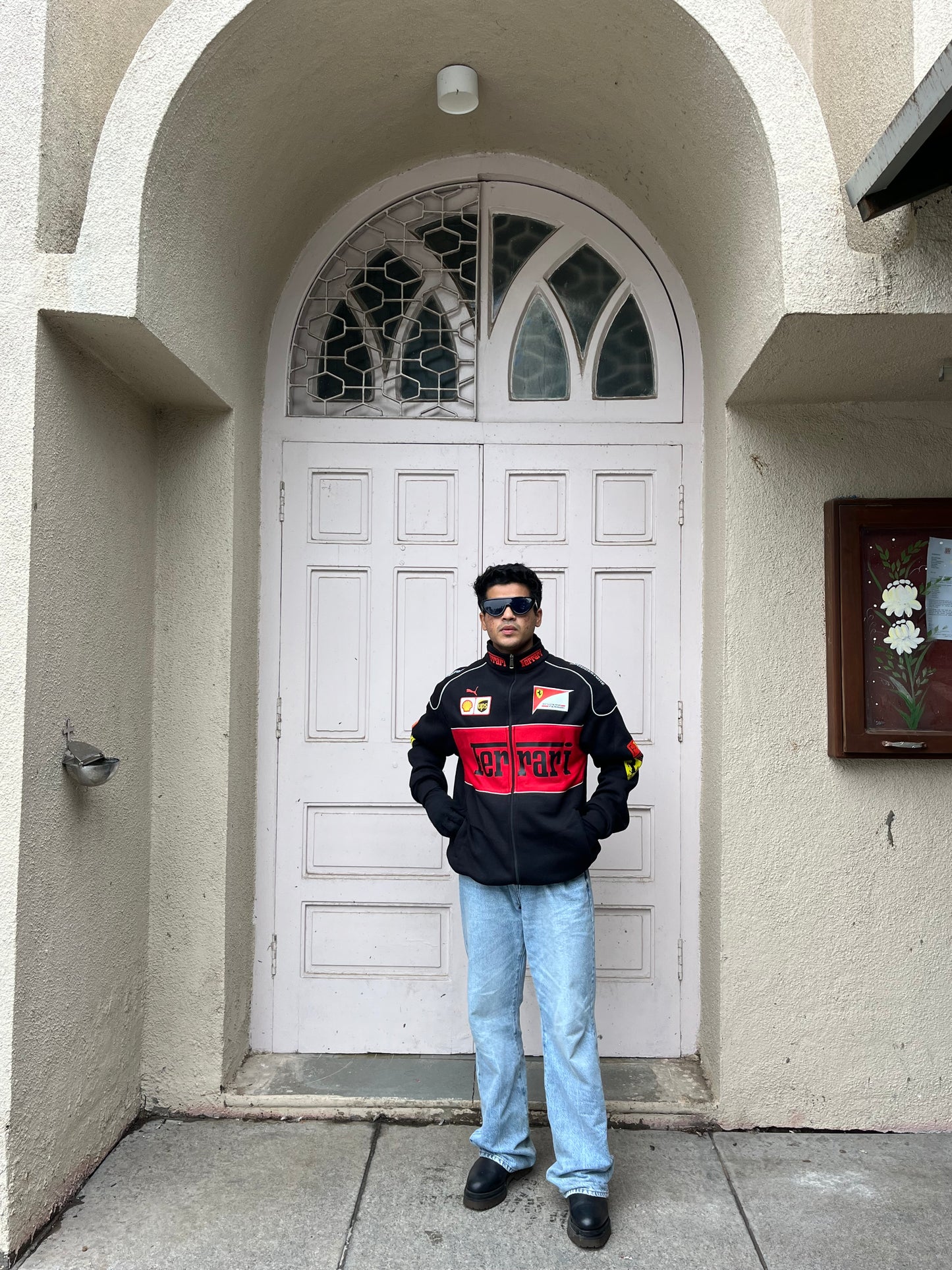 F1 BLACK FERRARI UNISEX RACING JACKET