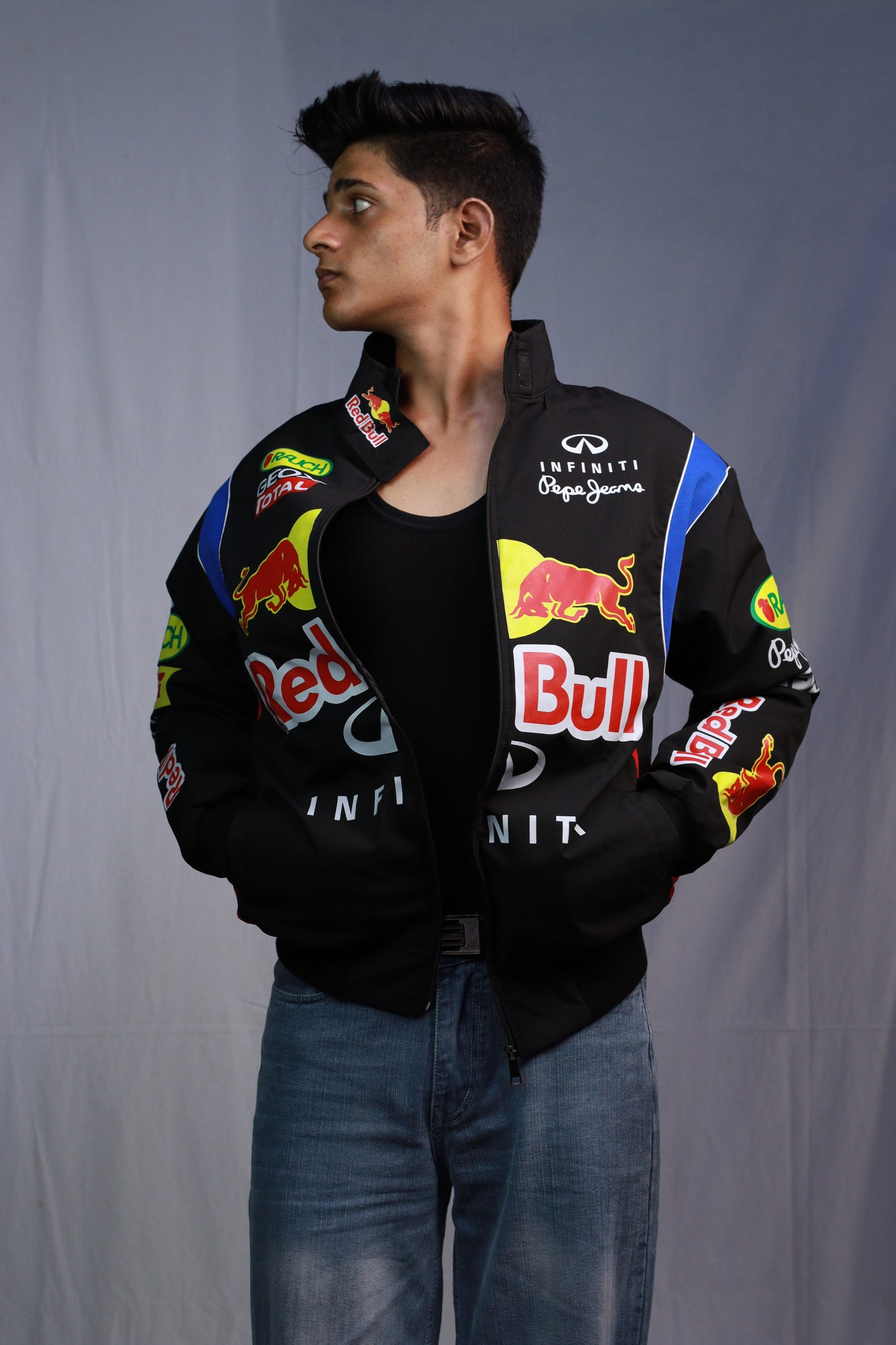 F1 REDBULL PUFFER PRINTED UNISEX JACKET