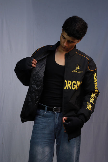 F1 LAMBORGHINI  PUFFER PRINTED UNISEX JACKET