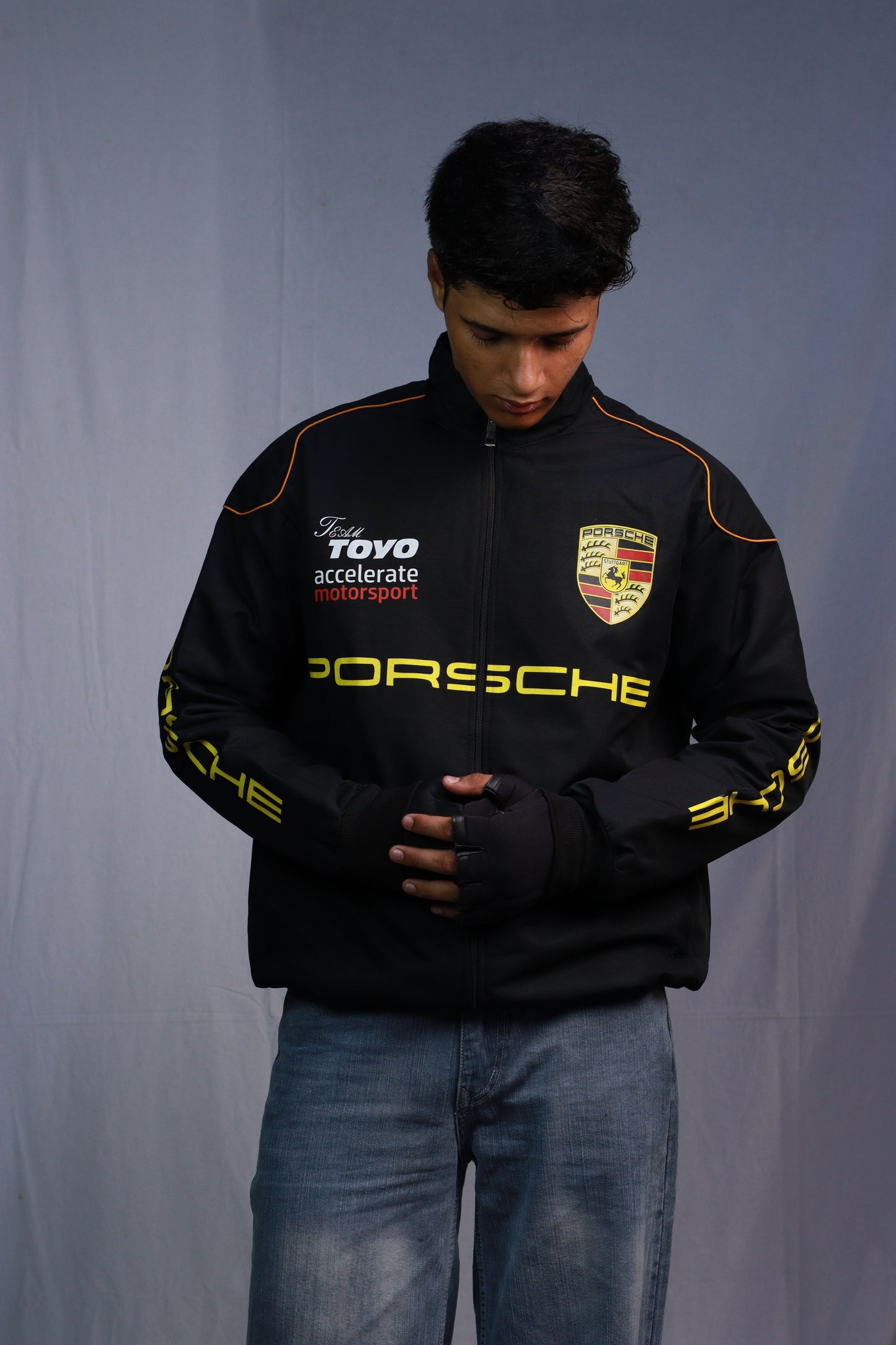 F1 PORSCHE  PUFFER PRINTED UNISEX JACKET