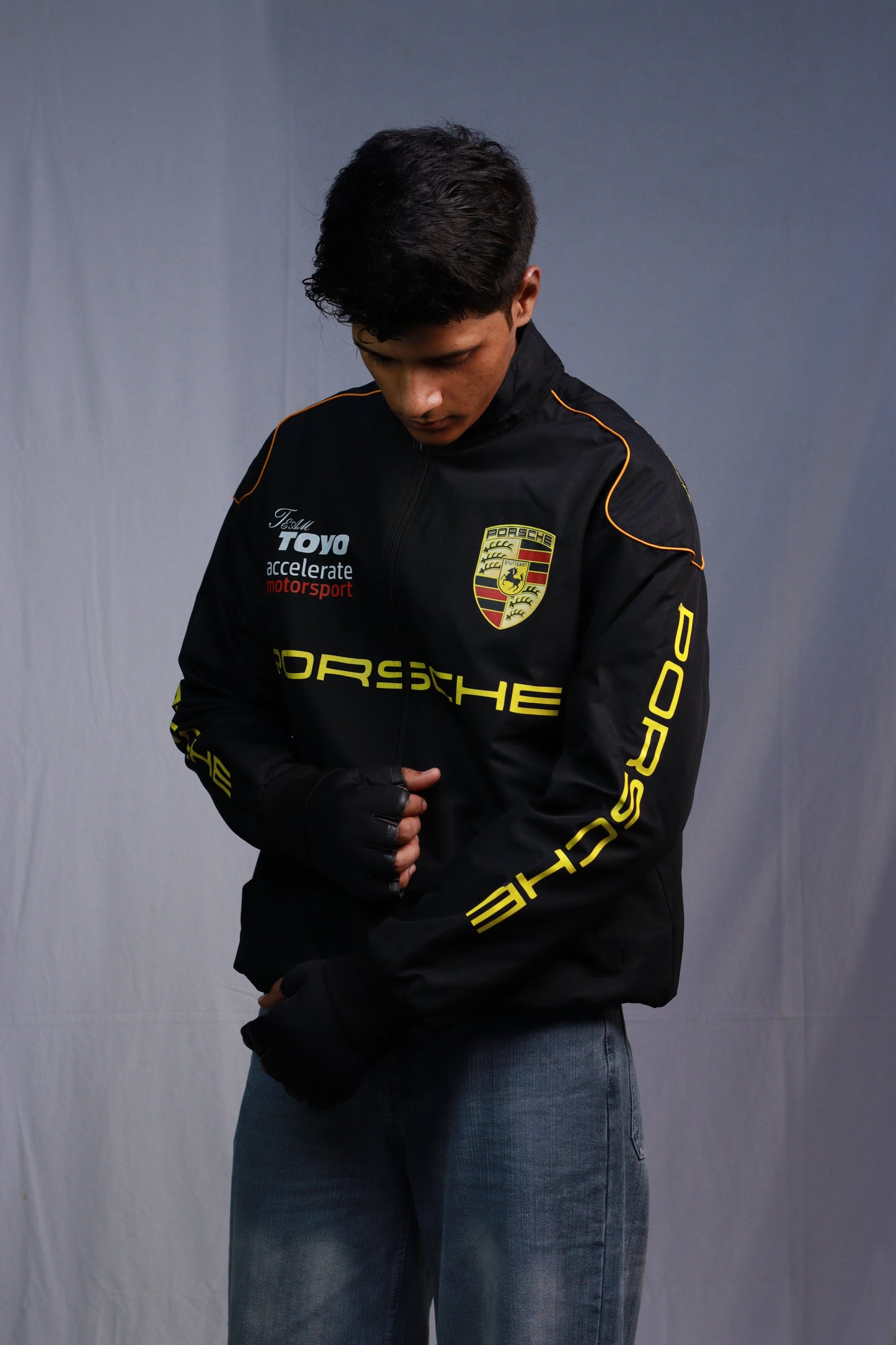 F1 PORSCHE  PUFFER PRINTED UNISEX JACKET