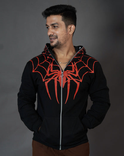 Aesthetic Black Spider Unisex Hoodie l TSF
