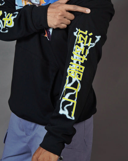 Black Aesthetic Printed Unisex Hoodie l TSF