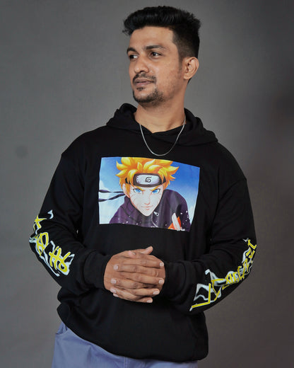 Black Aesthetic Printed Unisex Hoodie l TSF