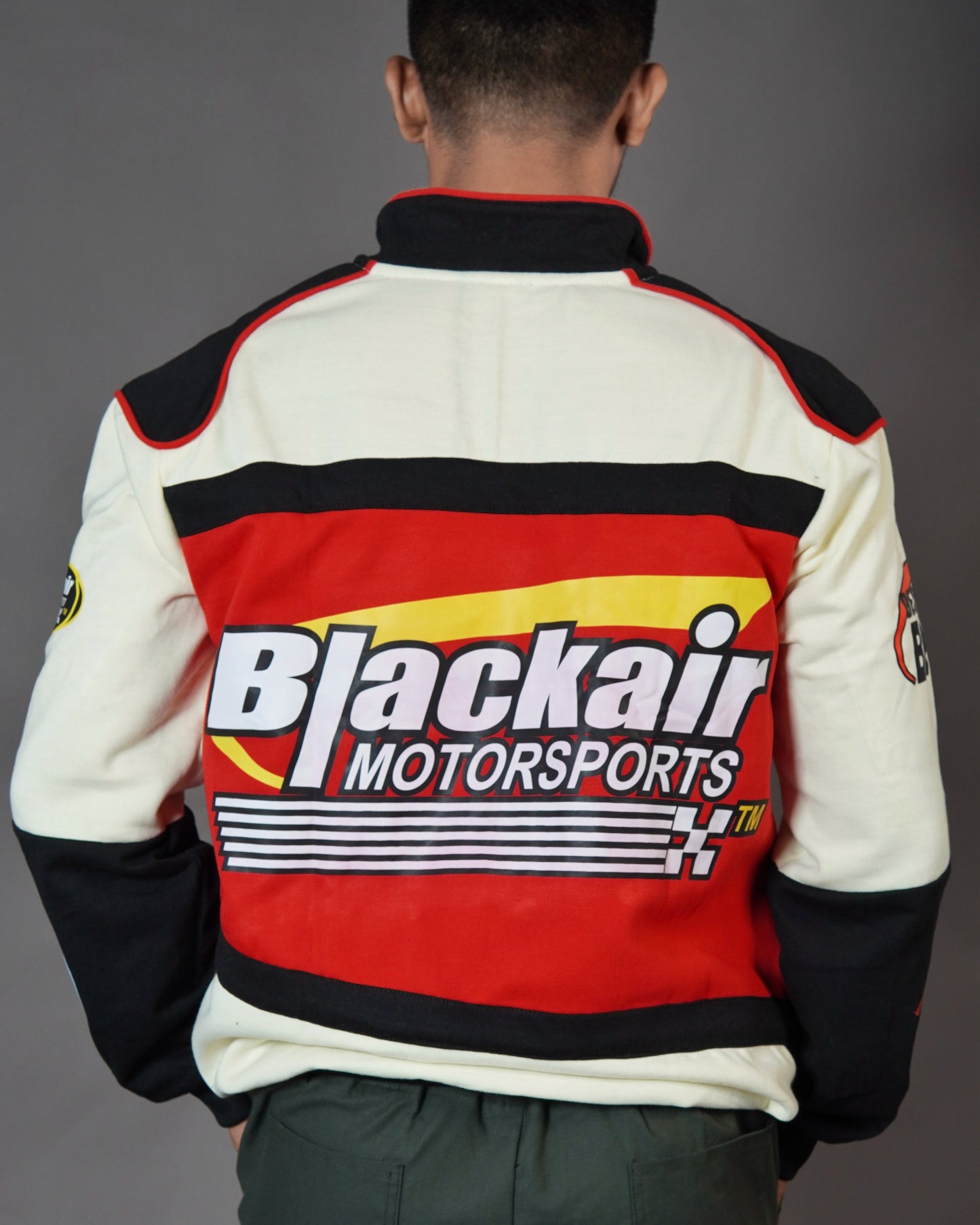 Black Air Racing Rider Cotton Jacket l Racing Jacket For Mens l Racers Jacket