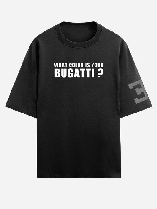 BUGATTI BLACK UNISEX T-SHIRT