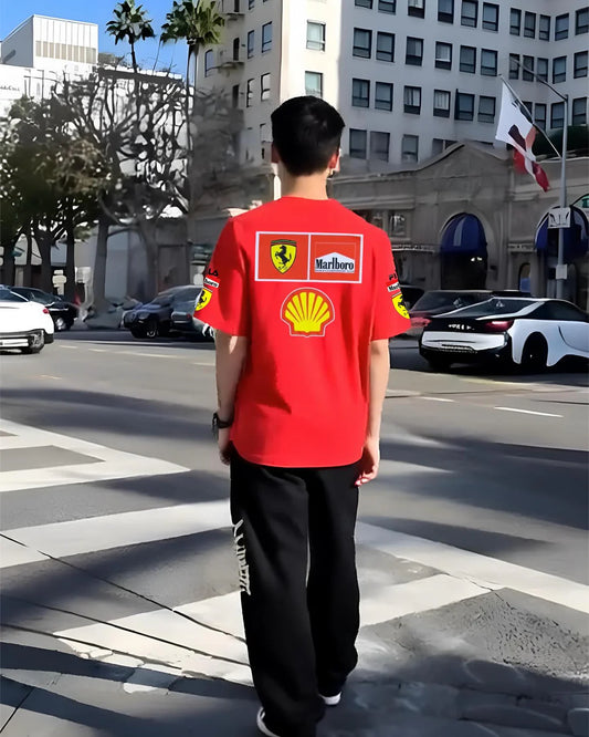 Red Vintage Ferrari Racing Jacket
