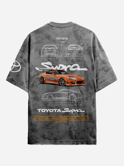 TOYOTA UNISEX ACID WASH T-SHIRT